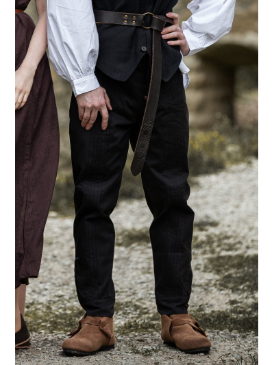 Trollfelsen Leonardo Carbone Mittelalter Gewandung Ritter Wikinger Ziernaht Hose Oskar Schwarz _2_ Trollfelsen Leonardo Carbone Mittelalter Gewandung Ritter Wikinger Ziernaht Hose Oskar Schwarz _2_